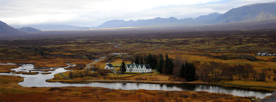 Thingvellir, een van de hoogtepunten van de Golden Circle tour in IJsland