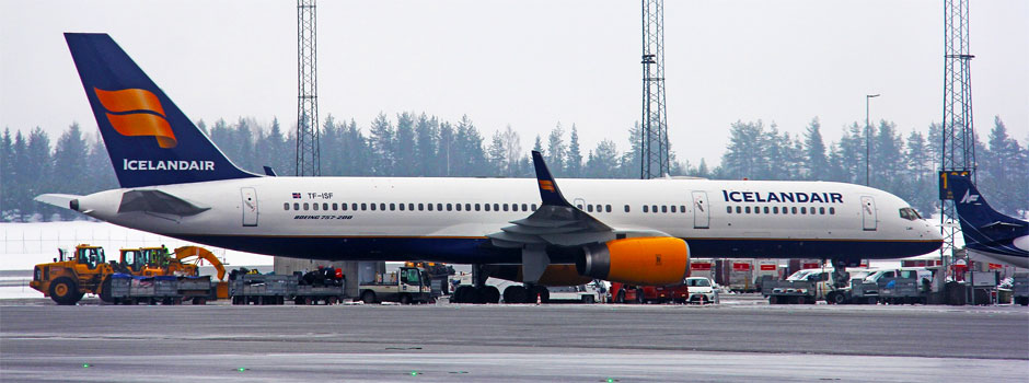 Icelandair, de nationale luchtvaartmaatschappij van IJsland